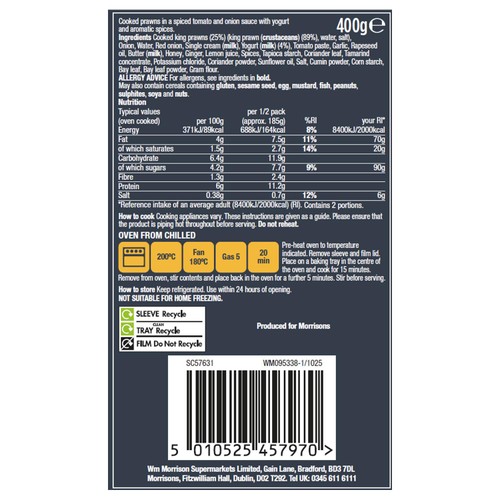Morrisons The Best Signature Collection Prawn Dopiaza 400g