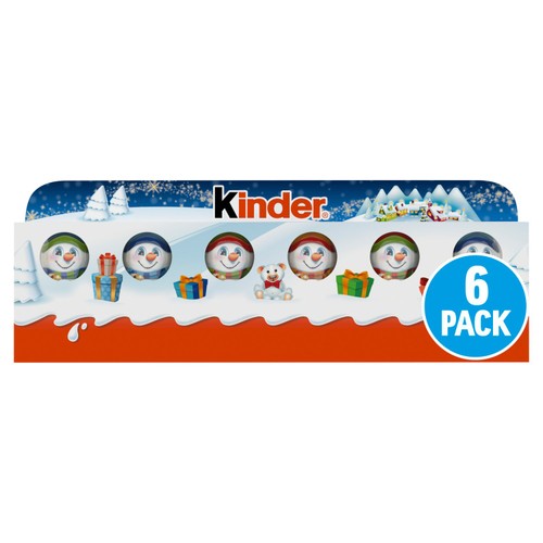 Kinder Milk Chocolate Christmas Mini Figures 6 x 15g