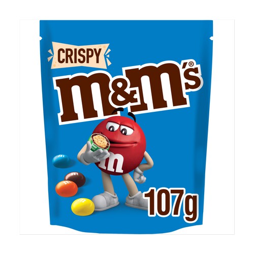 M&M's Crispy Milk Chocolate Bites Pouch Bag 