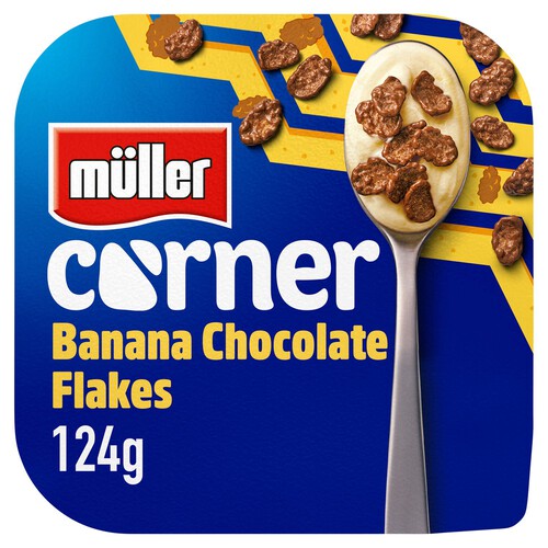 Muller Corner Banana Yogurt with Chocolate Flakes