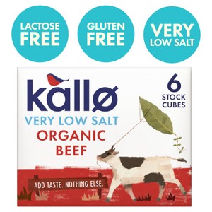 Kallo Very Low Salt Organic Beef Stock Cubes 48g