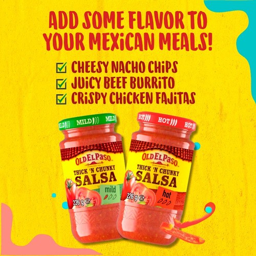 Old El Paso Thick 'N' Chunky Mild Salsa 226g
