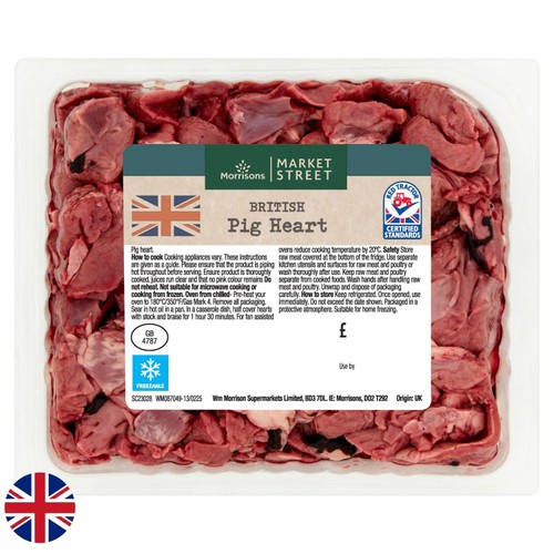 Morrisons British Pigs Heart 456g