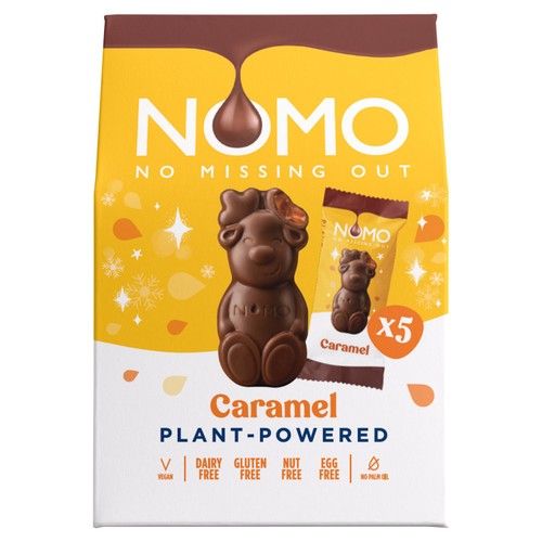 Nomo Caramel 5 Pack Mini Reindeers 53g