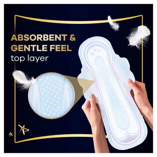 Always Ultra Night Sanitary Pads With Wings Size 5 14pk
