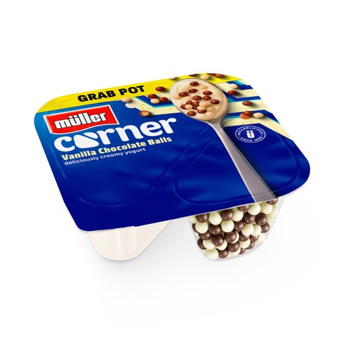 Muller Corner Vanilla Chocolate Balls Grab Pot  143g