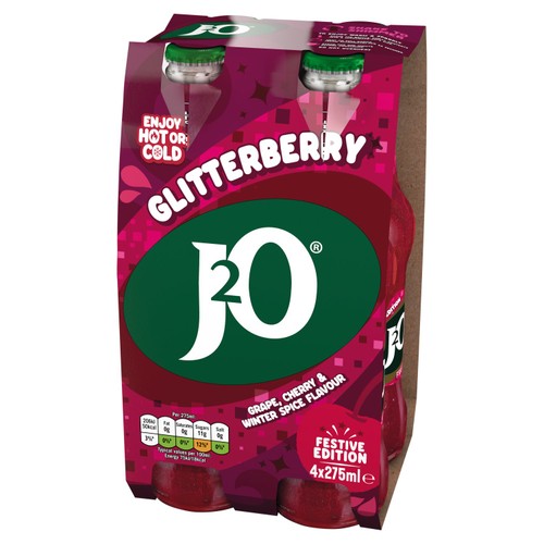 J2O Glitterberry 4 Bottles   