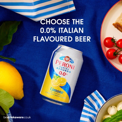 Peroni Nastro Azzurro Limone 4 x 330ml