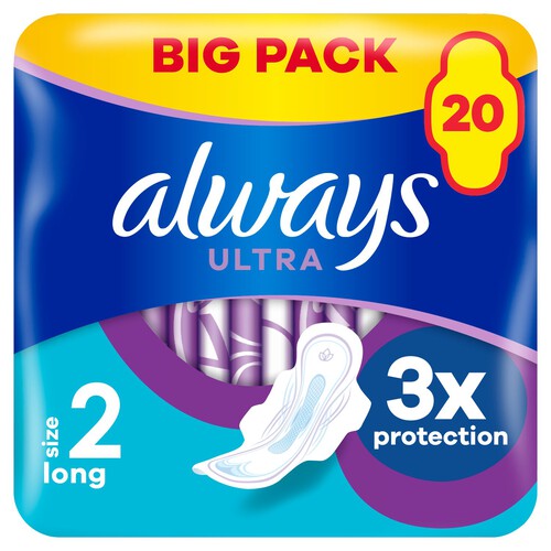 Always Ultra Long Sanitary Towels Long With Wings (Size 2)