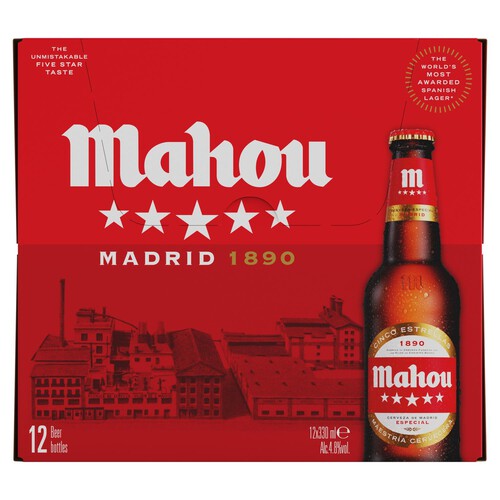 Mahou Beer Bottles 