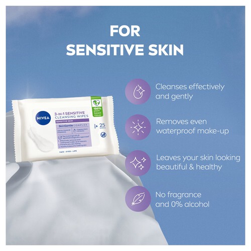 NIVEA Cleansing Face Wipes Sensitive Skin