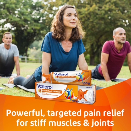 Voltarol Back & Muscle Pain Relief 1.16% Gel 100g, No Mess Applicator