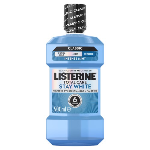 Listerine Total Care Stay White Arctic Mint Mouthwash 500ml