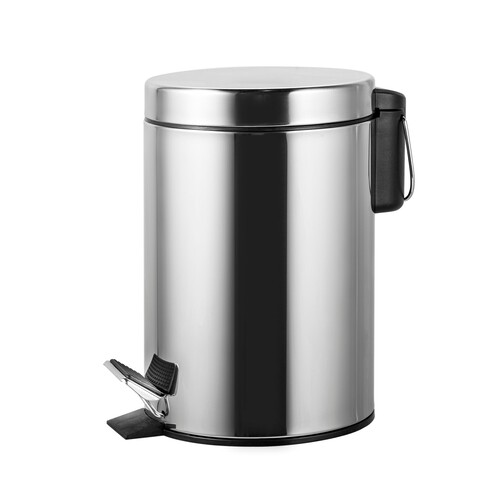 Numteg Home Silver Pedal Bin 3l