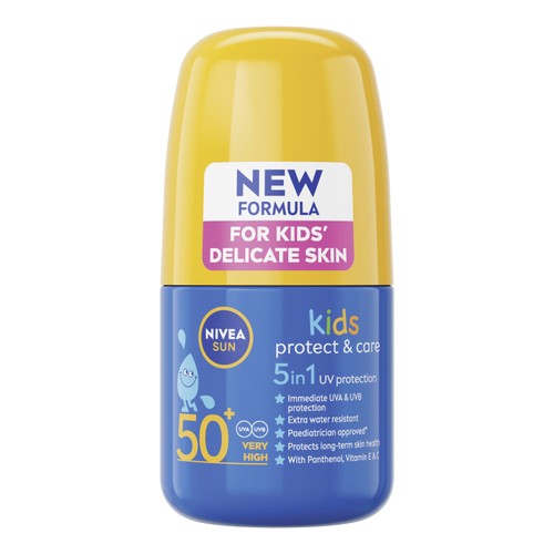 NIVEA SUN Kids Protect & Care Sun Cream Roll-On SPF50+ 