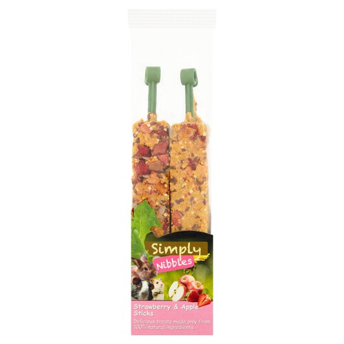 Simply Nibbles Strawberry & Apple Sticks 