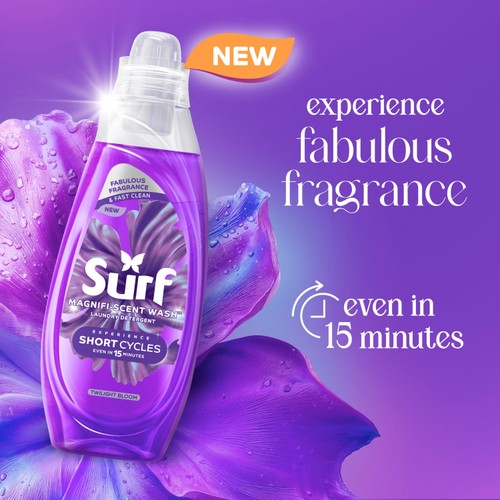 Surf Laundry Detergent Quick Wash Twilight Bloom 31 Washes 837ml