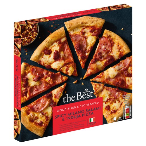 Morrisons the best spicy milano salami nduja stonebaked pizza