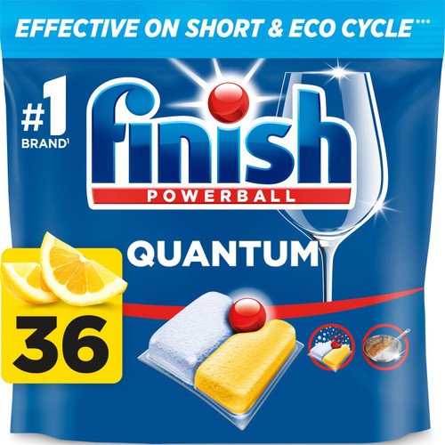 Finish Quantum All In One Dishwashing Tablets Lemon 