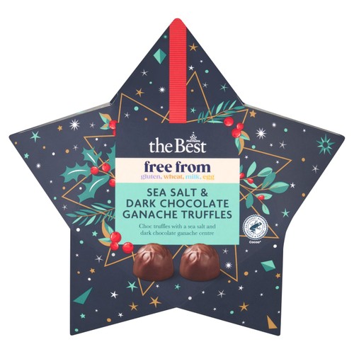 Morrisons The Best Free From Dark Choc Salted Ganache Truffles 100g