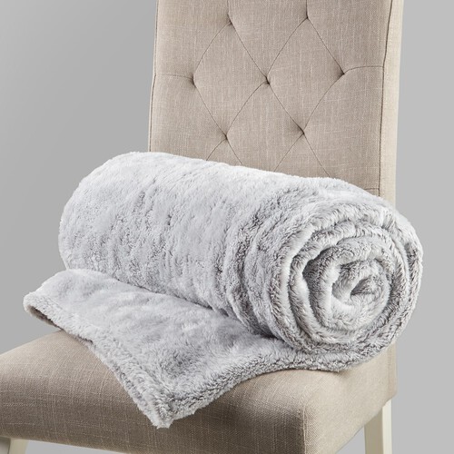 Nutmeg Grey Marl Super Soft Throw