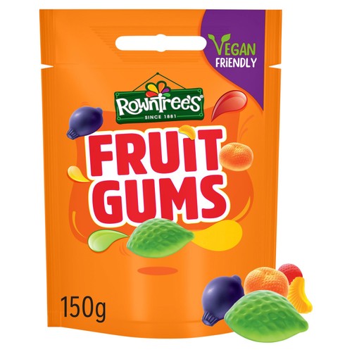 Rowntree's Fruit Gums Vegan Friendly Sweets Sharing Bag 