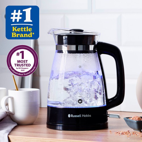 Russell Hobbs Cordless Electric Glass Kettle Black 26080