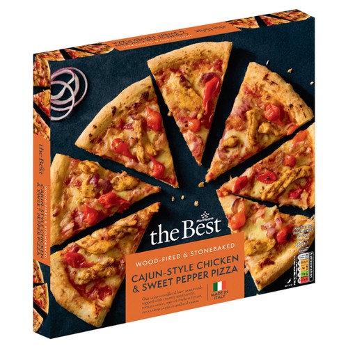 Morrisons cajun style chicken sweet pepper stonebaked pizza