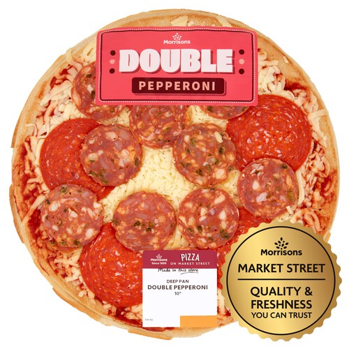 Market Street Double Pepperoni Deep Pan 10 Pizza