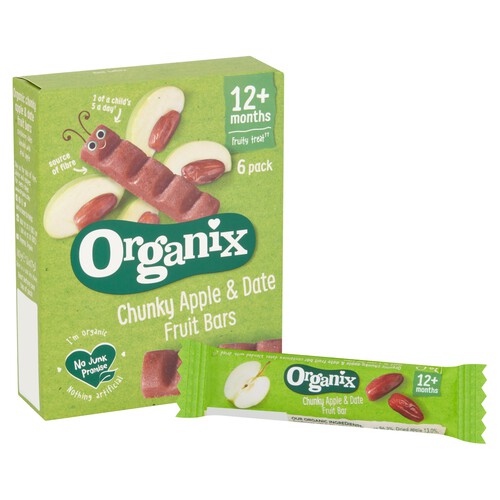 Organix Apple & Date Organic Fruit Snack Bars Multipack