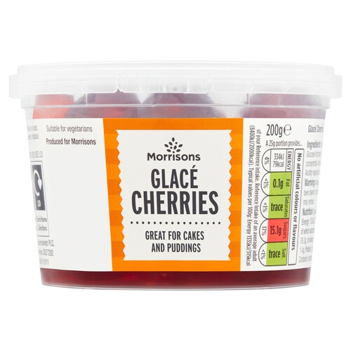 Morrisons Glace Red Cherries