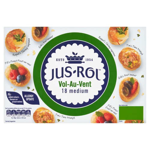 Jus Rol Vol Au Vent 18 Medium