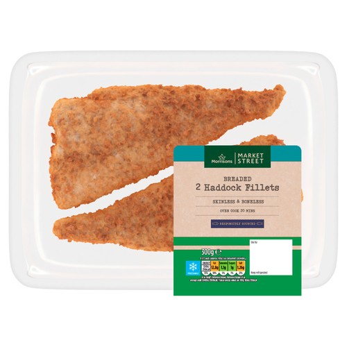 Morrisons breaded haddock fillets