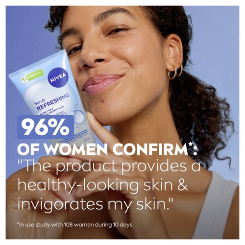 NIVEA Refreshing Exfoliating Face Scrub for Normal & Combination Skin 