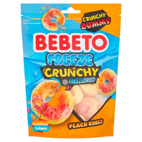 Bebeto Freeze-Dried Peach Rings 35g