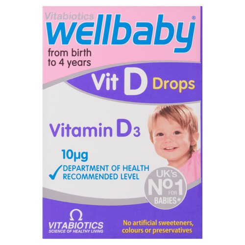 Vitabiotics Wellbaby Vitamin D Drops 