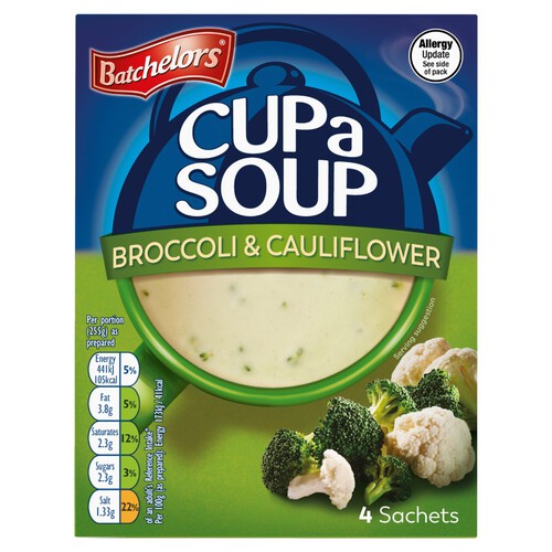 Batchelors Cup a Soup Broccoli & Cauliflower 4 Sachets