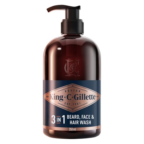 King C Gillette Beard and Face Wash