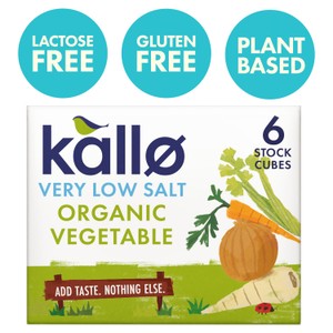 Kallo Very Low Salt Organic Beef Stock Cubes 48g