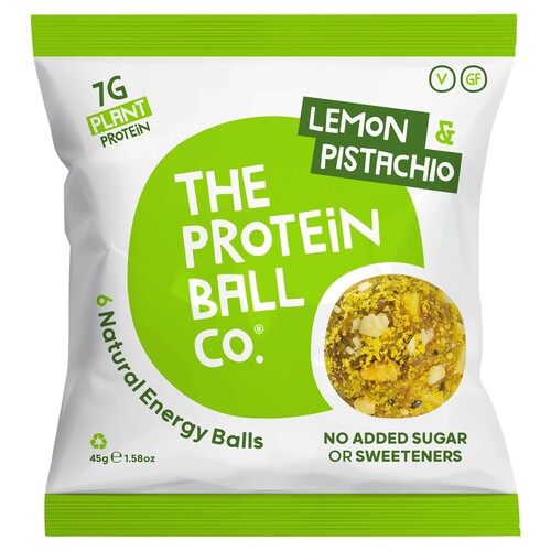 The Protein Ball Co. Lemon & Pistachio 6 Balls