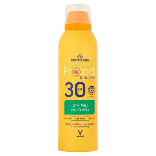Morrisons SPF 30 Tanning & Protection Dry Mist Spray 