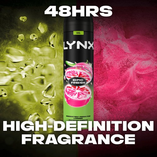 Lynx Epic Fresh Grapefruit & Pineapple Scent Body Spray For Men 250ml