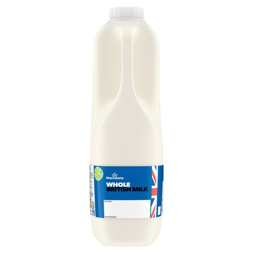 Morrisons British Whole Milk 2 Pint