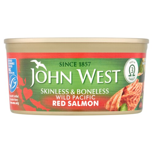 John West Skinless & Boneless Wild Red Salmon MSC (170g)