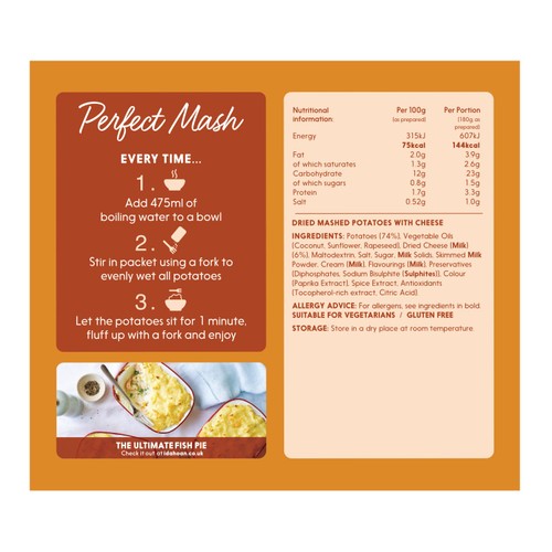 Idahoan Perfect Mash Cheddar Cheese 