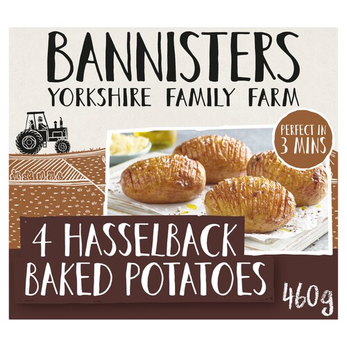 Bannisters Farm 4 Hasselback Baked Potatoes 