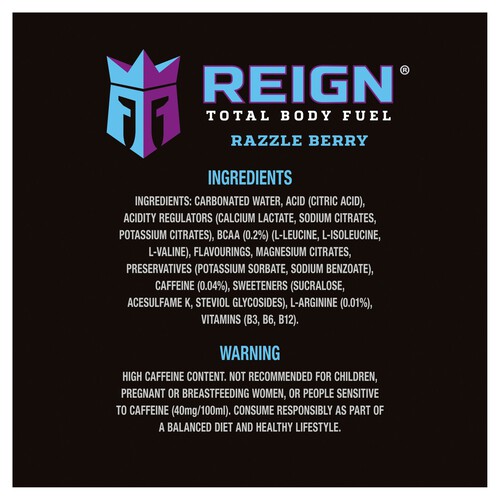 Reign Razzle Berry Zero Sugar Energy Drink