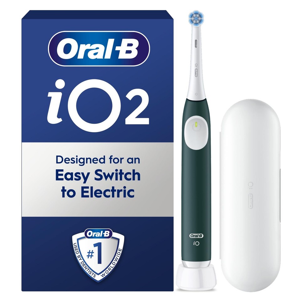Oral-B iO2 Forest Green Electric Toothbrush + Travel Case - Morrisons ...