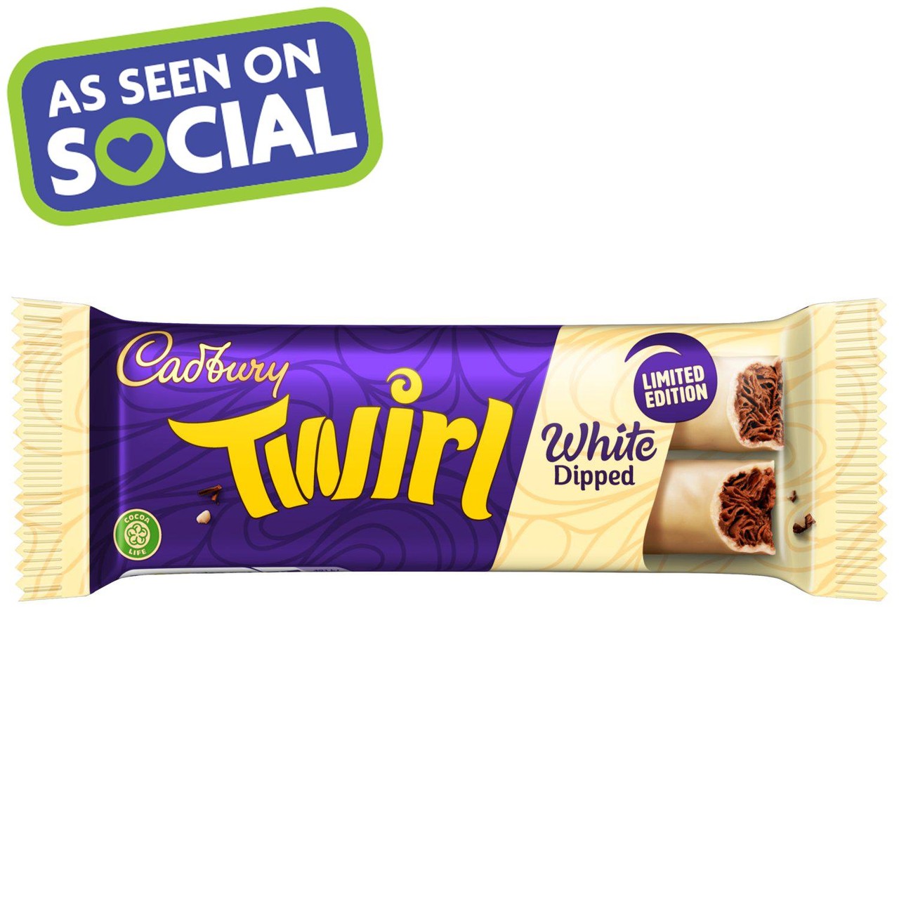Cadbury Twirl White Dipped 43g