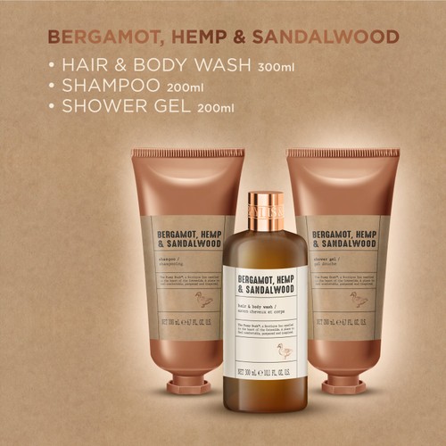 Baylis & Harding Bergamot Hemp & Sandalwood Refreshing Shower Gift Set